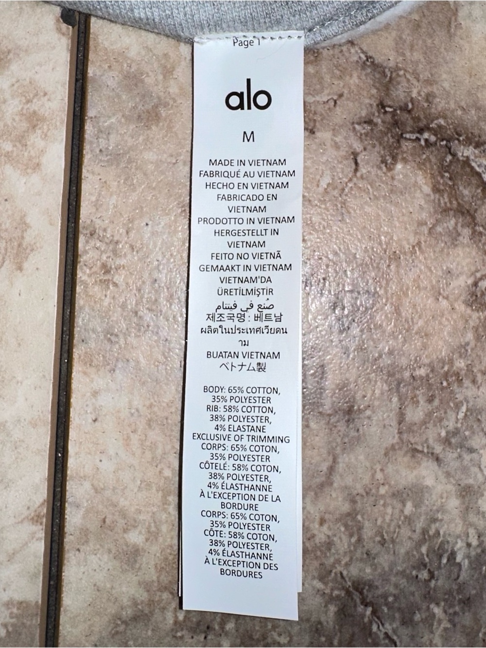 Alo Yoga Accolade 1/4 Zip Pullover Heather Grey Quarter Zip Sweatshirt Medium - Picture 7 of 11